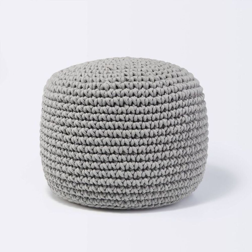 Cloud Island - Ottoman - Cloud Island Gray Shadow Gray